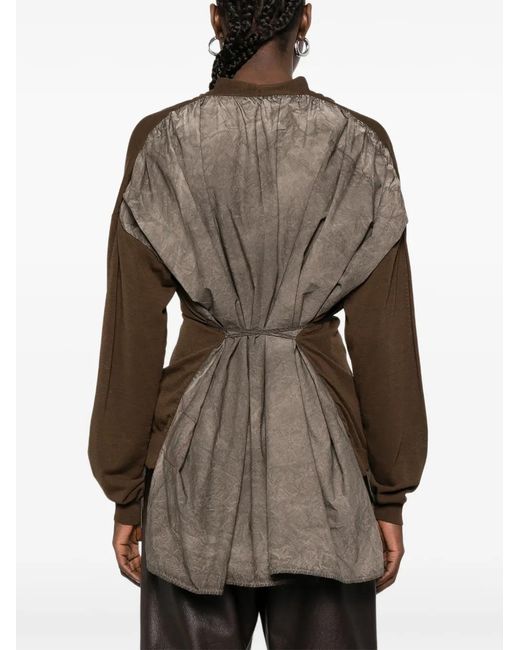 Uma Wang Natural V-Neck Cardigan