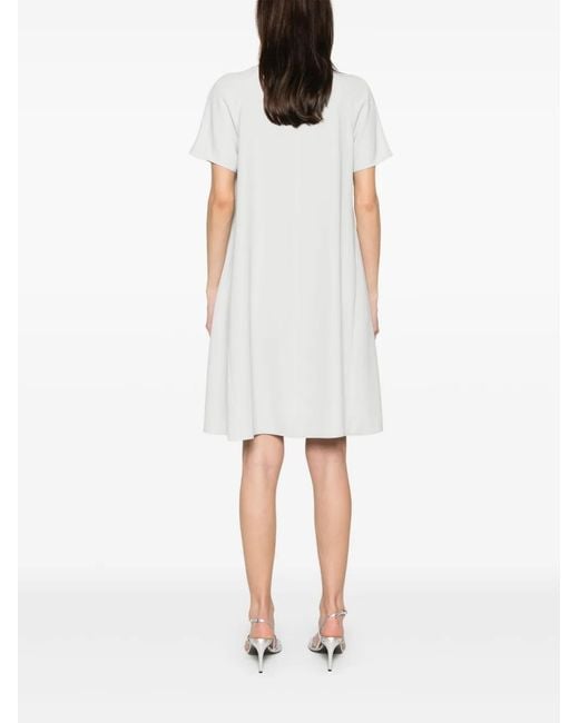 Emporio Armani Gray Cady Short Dress