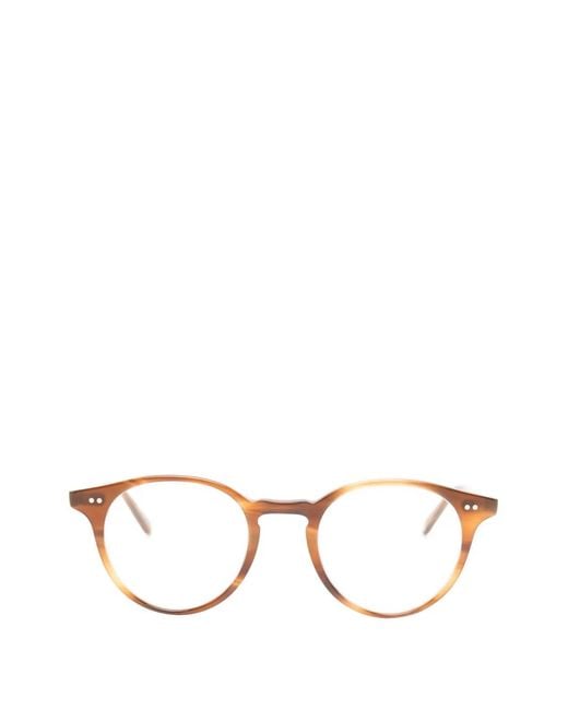 Garrett Leight Brown Clune Round-Frame Glasses