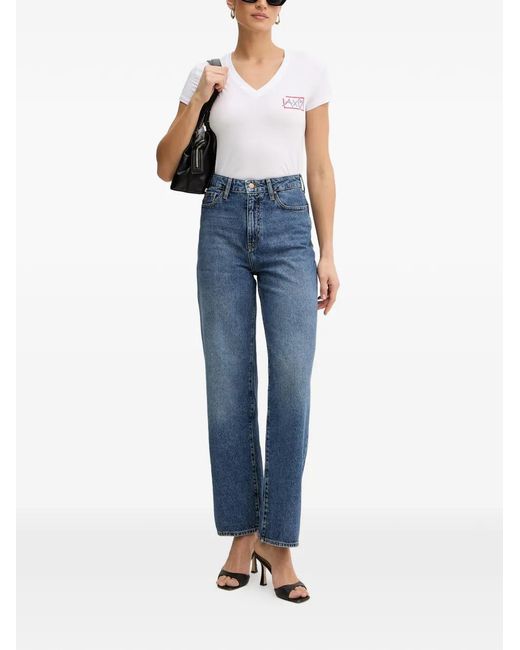 ARMANI EXCHANGE Blue Logo-Patch Jeans