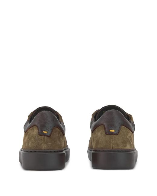 Calce Brown Suede Leather Sneakers for men