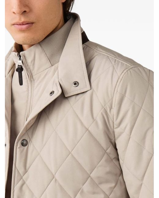 Hackett Natural Quilted Paddock Padded Jacket for men