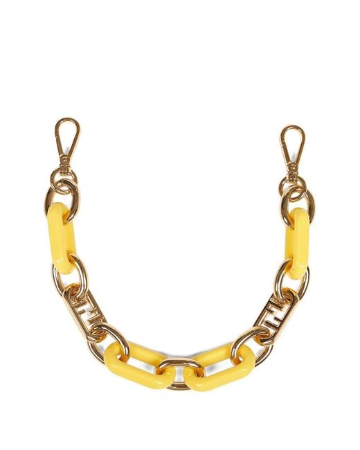 Fendi Metallic Mini Ff Chain Bag Strap