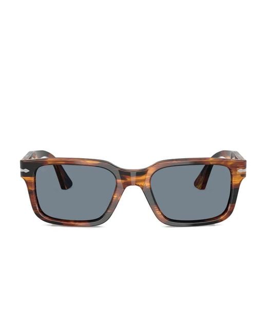 Persol Blue Striped Square Sunglasses for men