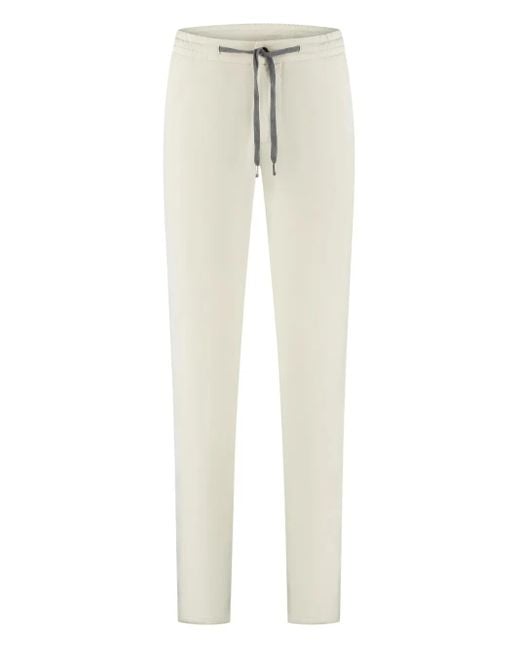 Marco Pescarolo Natural Drawstring-Waist Track Pants for men