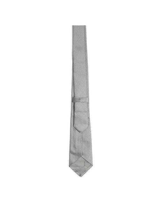 Dell'Oglio White Patterned Tie for men