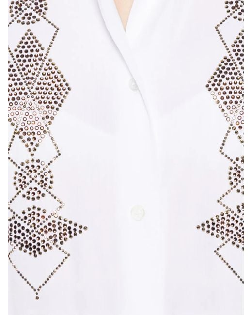 Ermanno Scervino ジオメトリックトリム シャツ ホワイト | Lyst