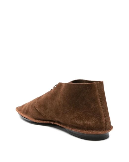 Saint Laurent Brown Valentin Suede Boots for men