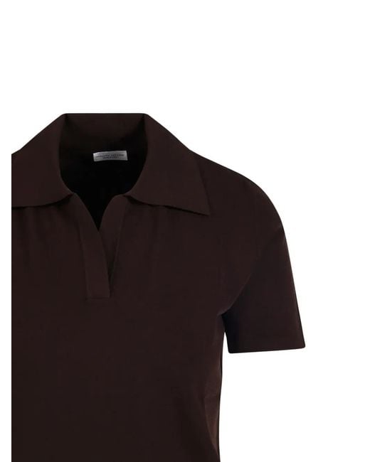 Roberto Collina Black Collared T-Shirt