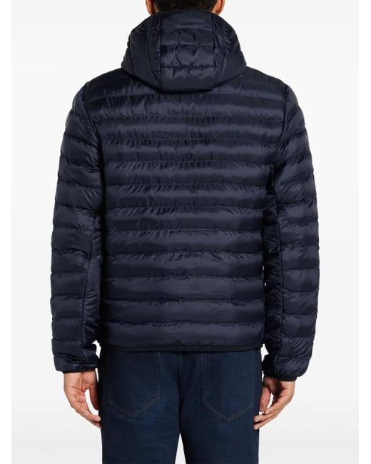 Lacoste Blue Water-Repellent Padded Jacket for men