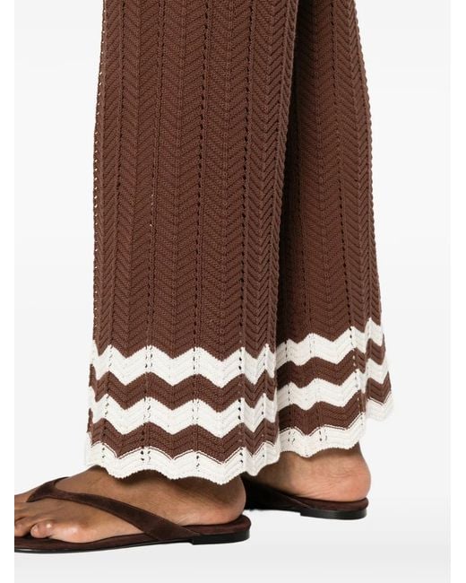 Twinset Brown Knitted Trousers