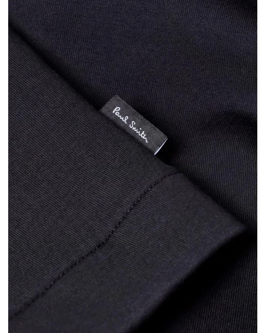 Paul Smith Blue Zip-Up Collared Sweater for men