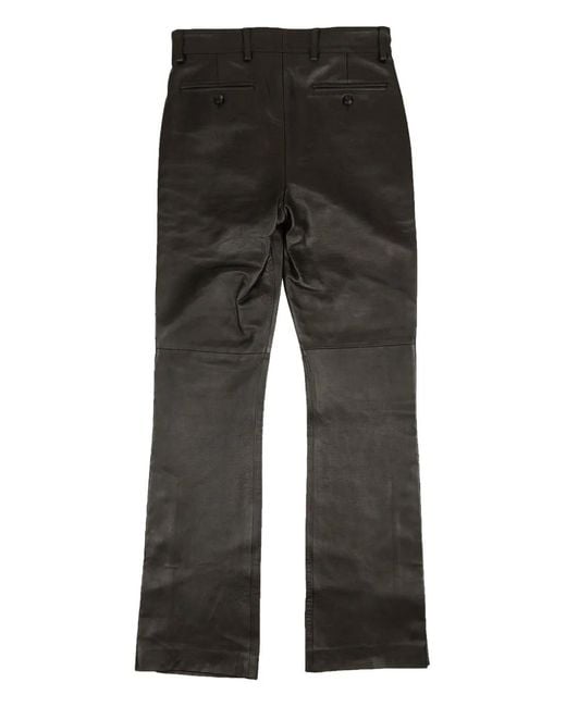 Amiri Black Leather Trousers for men
