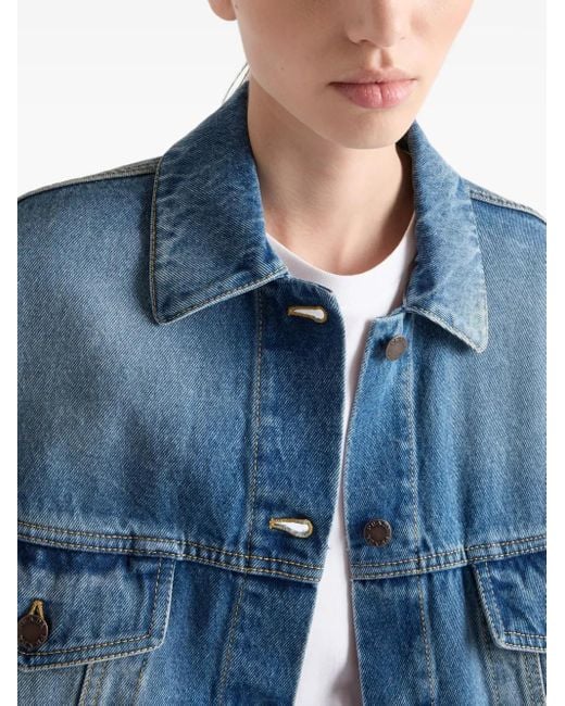 Prada Blue Klassische Jacke