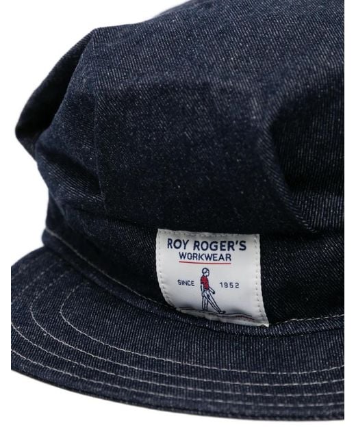 Engineered Garments Blue Logo-Patch Denim Cap for men