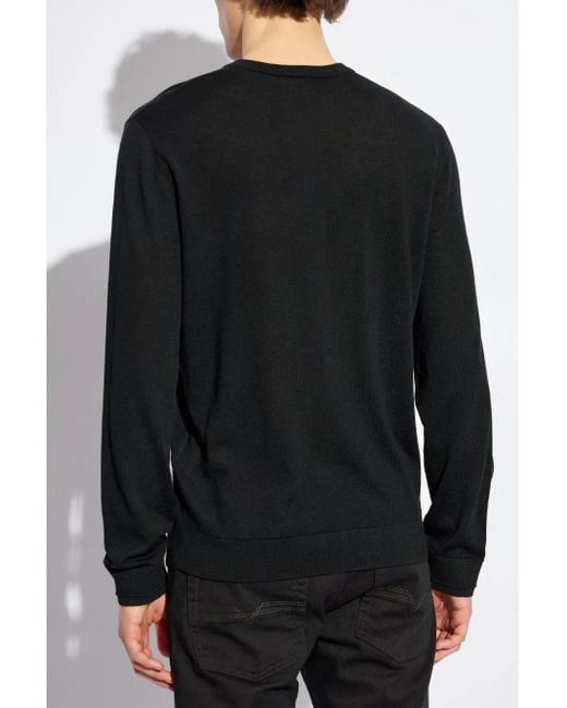 DIESEL Black K-Verim Sweater for men