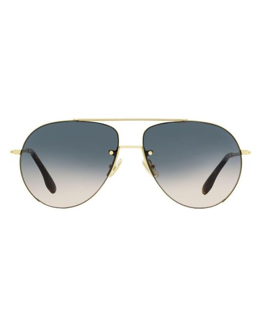 Victoria Beckham Vb213s Pilotframe Sunglasses in Blue Lyst
