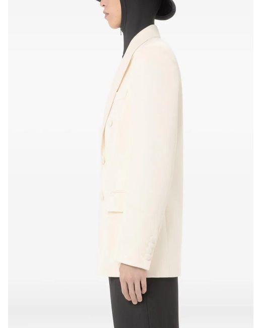 Valentino Garavani Natural Double-Breasted Jacket for men