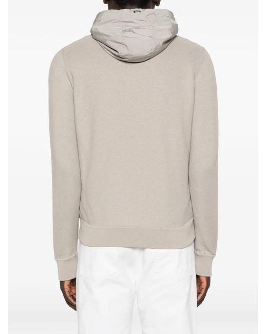 Chaqueta Con Cremallera Y Capucha Herno de hombre de color Gray