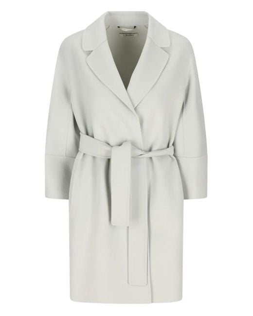 Max Mara Gray Belted Coat