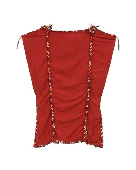 Isabel Marant Red Zohra Top