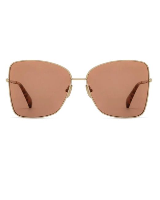 Max Mara Eyewear Brown Lunettes De Soleil Carrées Mention1