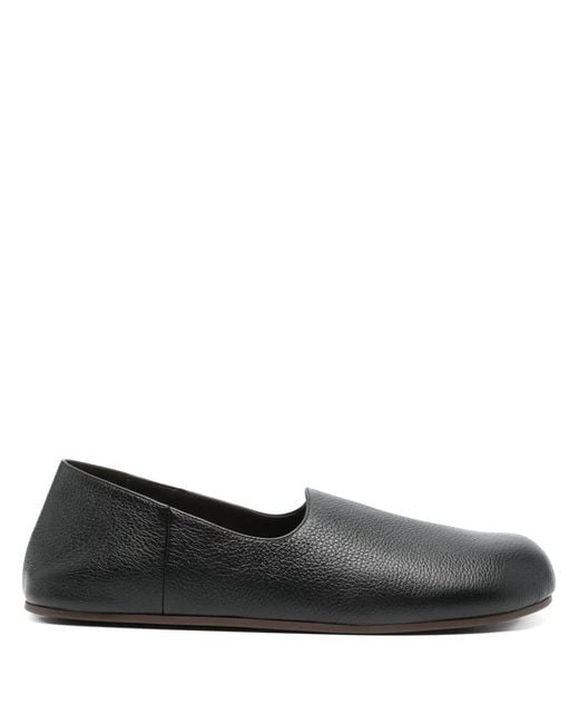The Row Black Hugh Slippers for men