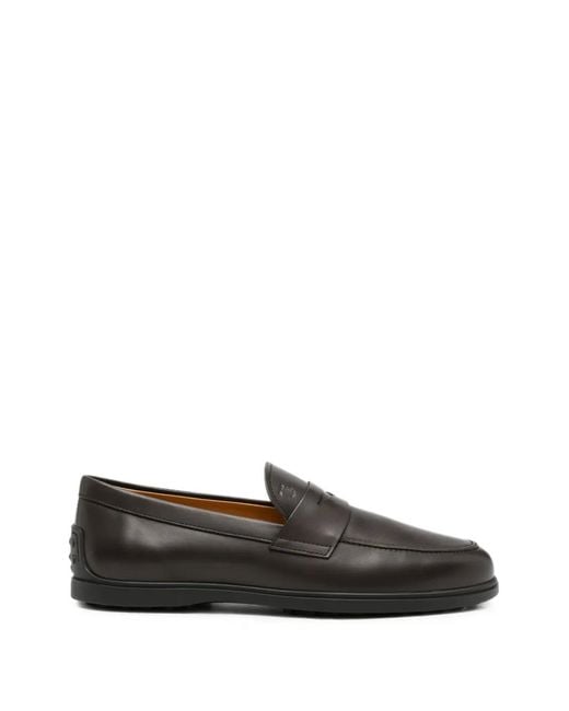 Tod's Black Gommino Penny Loafers for men