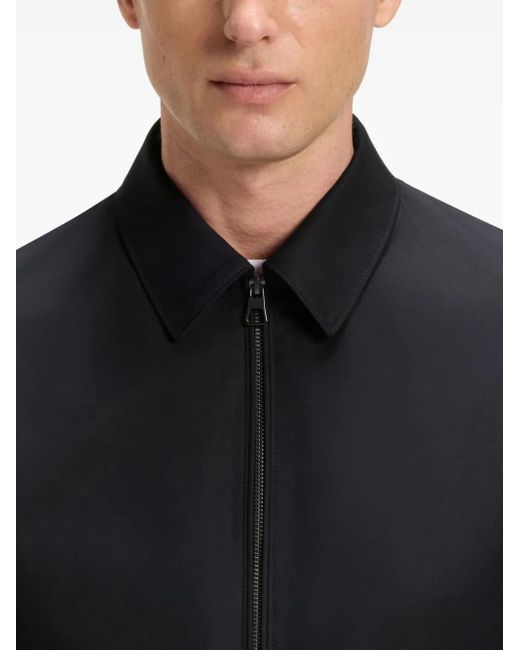 X David Beckham Giacca Con Zip E Colletto Classico di Boss in Blue da Uomo
