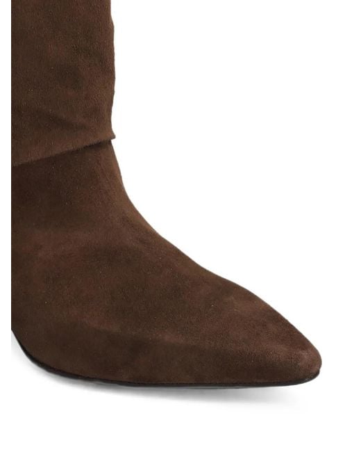The Seller Brown Pointed-Toe Suede Boots