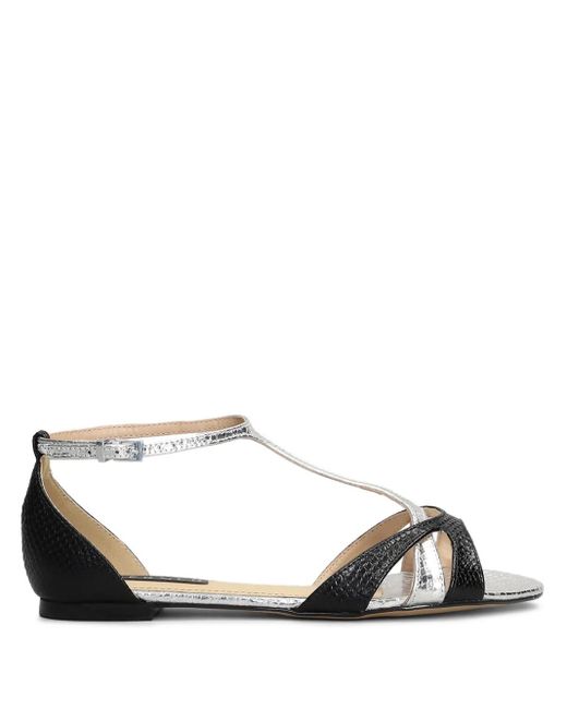 Werner Black Two-Tone Sandals