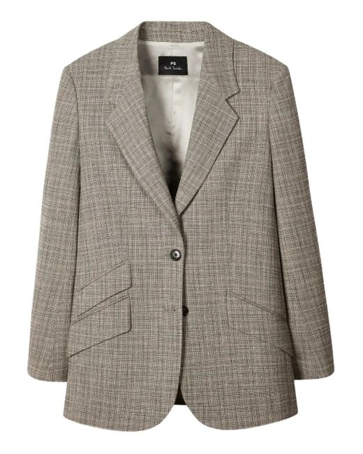 Paul Smith Gray Single-Breasted Blazer