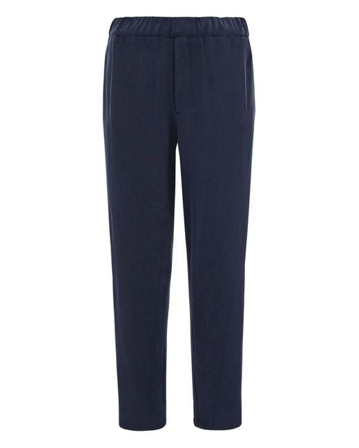 Giorgio Armani Blue Elasticated Trousers for men