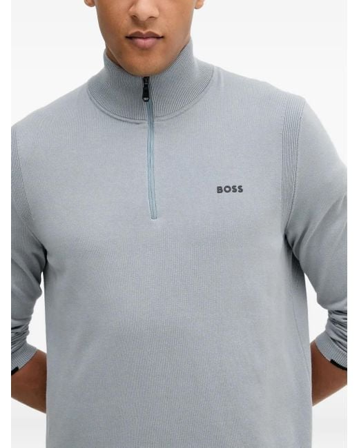 Maglione Ever A Collo Alto di Boss in Gray da Uomo