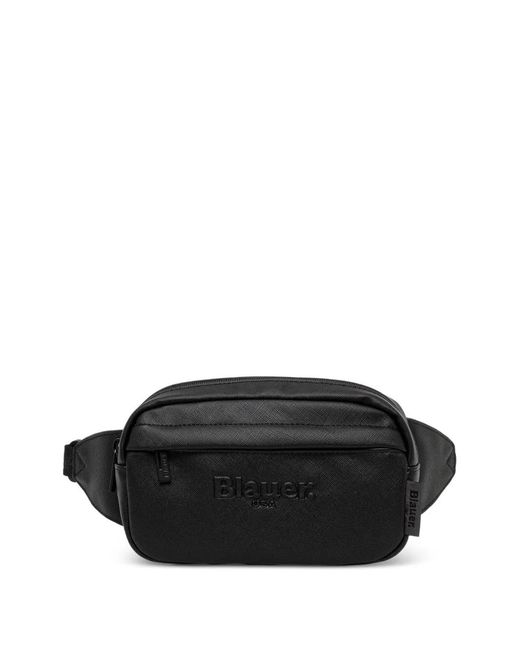 Marsupio Con Logo Goffrato di Blauer in Black da Uomo