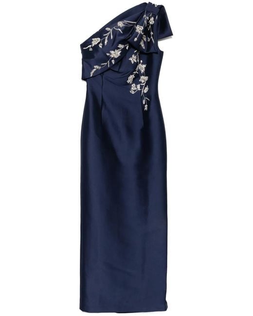 Sachin & Babi Blue Embellished Olivia Gown Dress