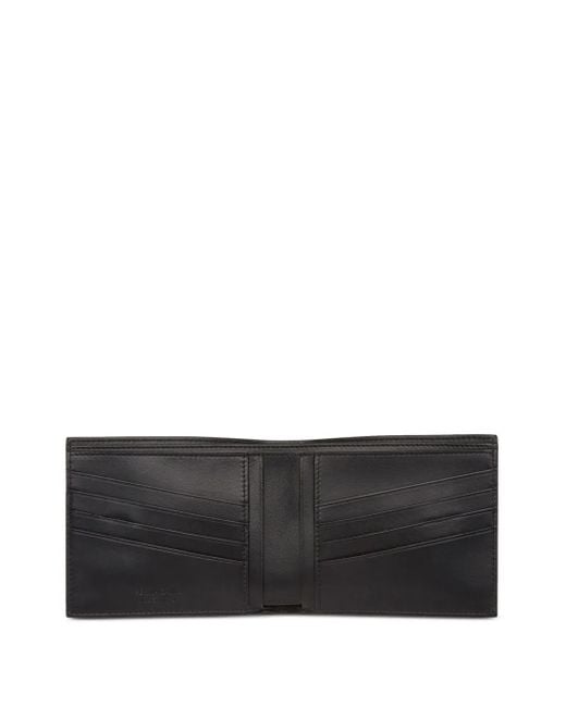 Ferragamo Black Logo Leather Wallet for men
