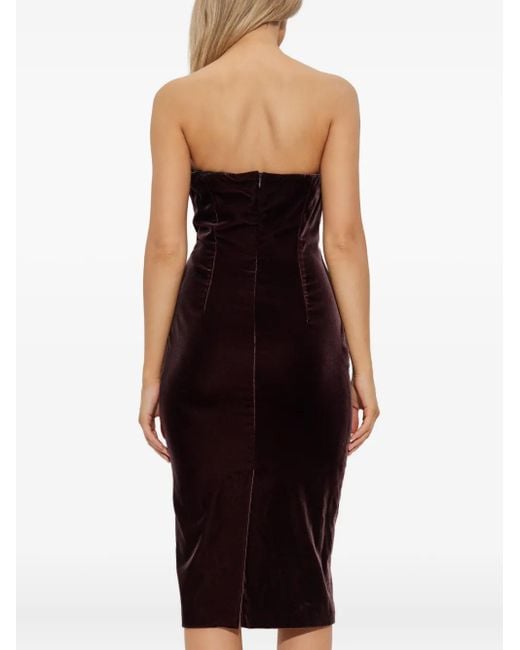 Tom Ford Black Velvet Corset Dress