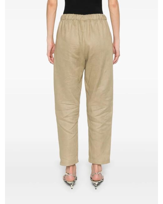 Semicouture Natural Hose aus Leinen