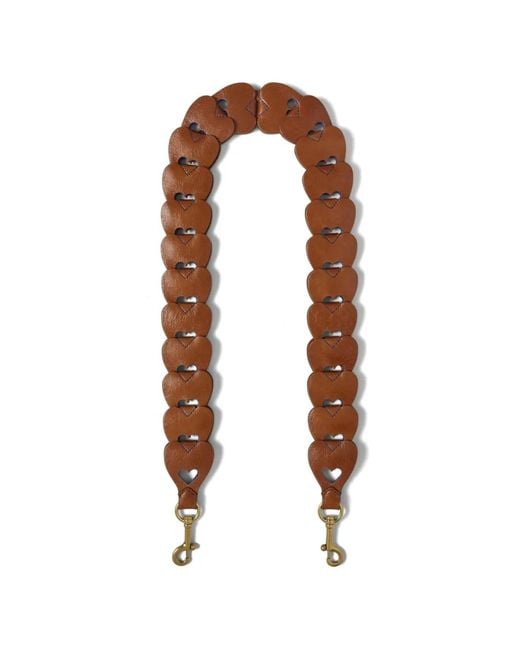 Mulberry Brown Heart Leather Strap