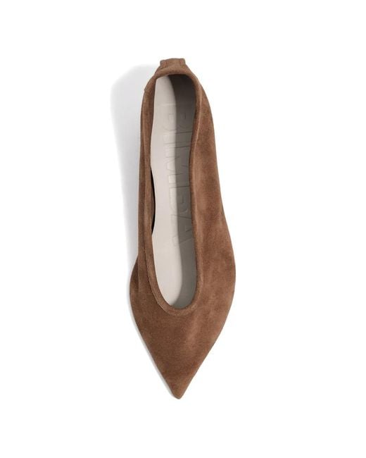 Bimba Y Lola Brown Pointed Suede Pumps