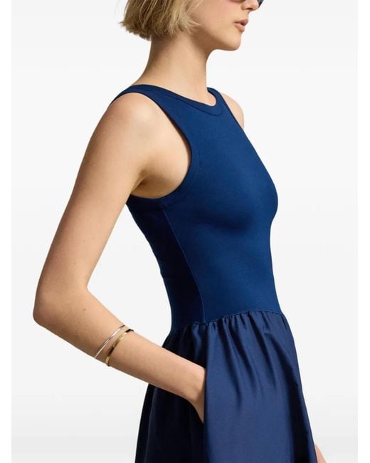 Polo Ralph Lauren Blue Sleeveless A-Line Maxi Dress