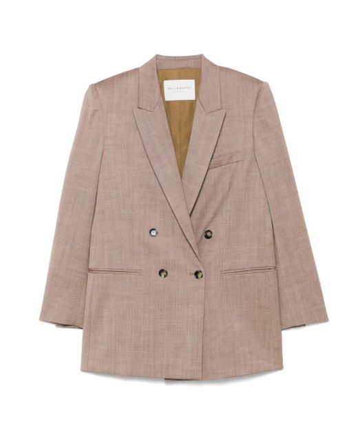 Philosophy Di Lorenzo Serafini Natural Tailored Neutral Jacket With Classic Silhouette By Philosophy