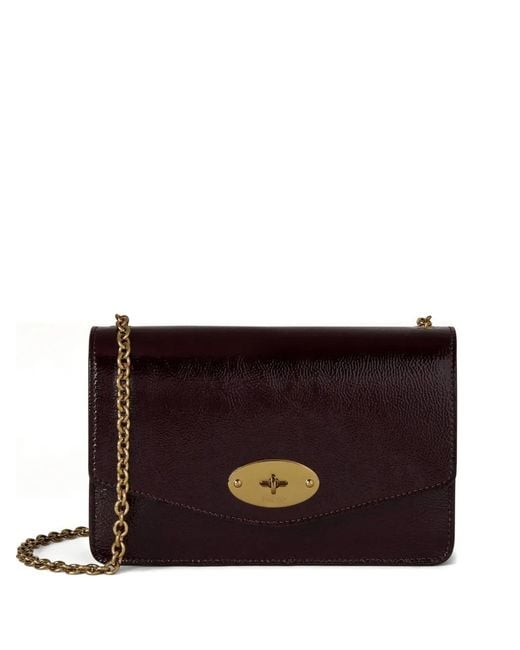Mulberry Purple Small Darley Chain-Strap Shoulder Bag