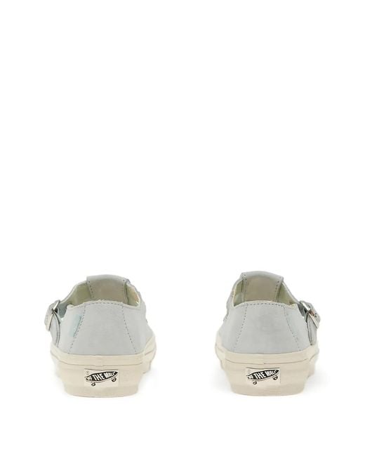 Vans White Mary Jane Buckle Sneakers