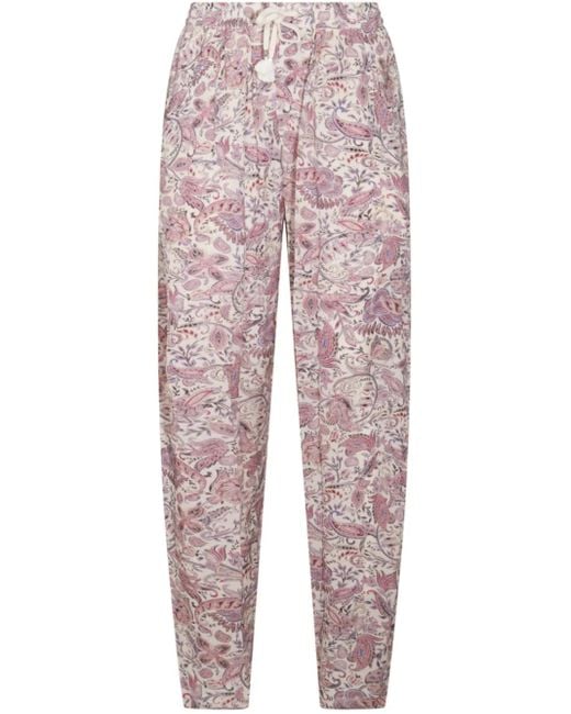 Pantalones Con Cordones Isabel Marant de color Natural