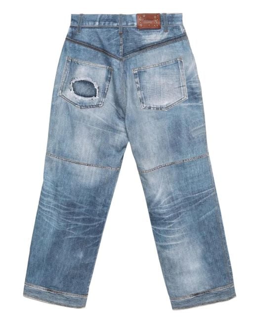 ANDERSSON BELL Blue Custom-Like Printed Denim