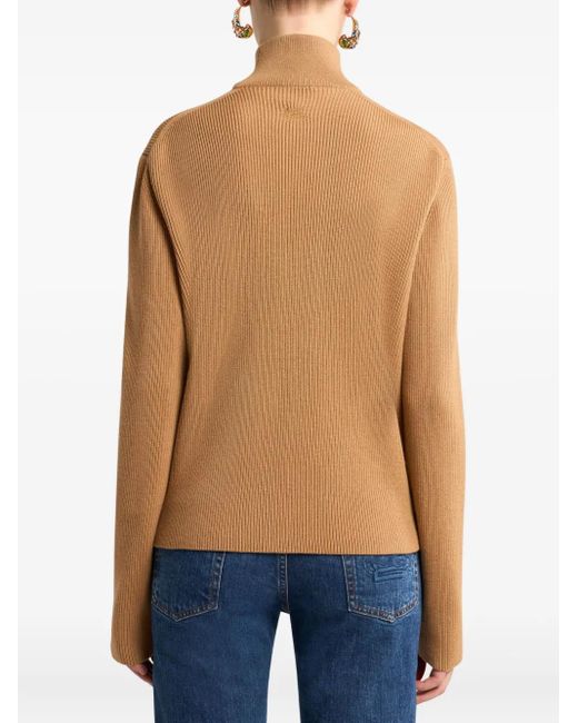 Etro Brown Wool Sweater