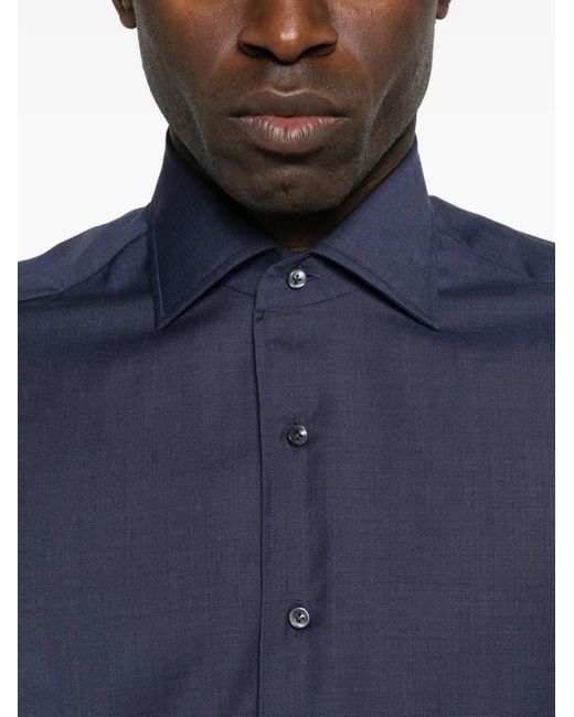Alessandro Gherardi Blue Button Shirt for men