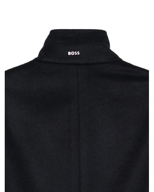Boss Black Hyde Single-Breasted Coat for men